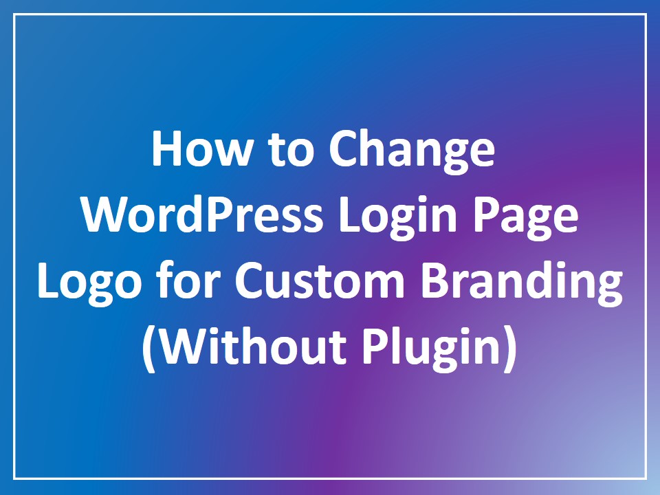 WordPress custom logo
